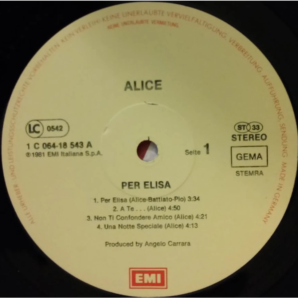 Alice - Per Elisa