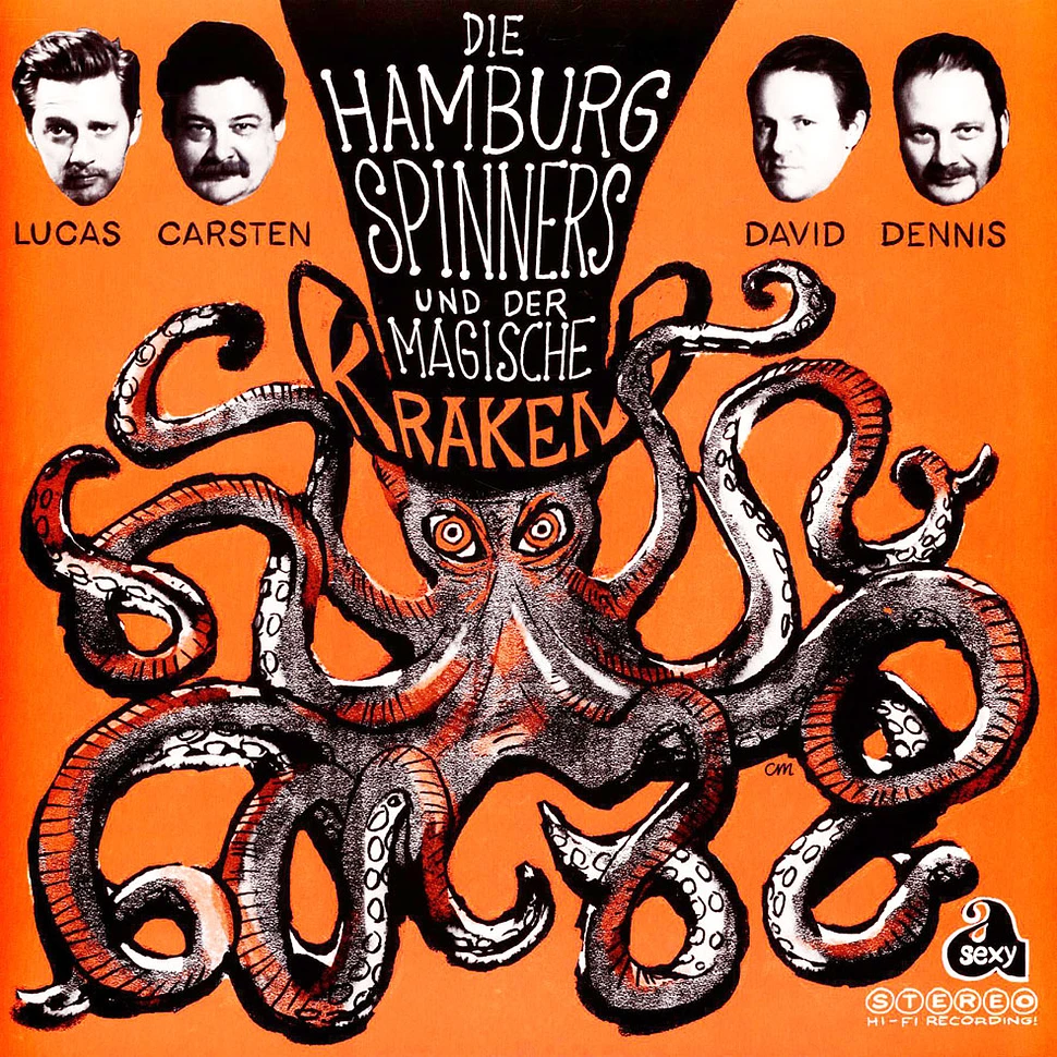 Hamburg Spinners (Carsten Erobique Meyer, David Nesselhauf, Dennis Rux, Lucas Kochbeck) - Der Magische Kraken HHV Exclusive Yolk Orange In Clear Vinyl Edition