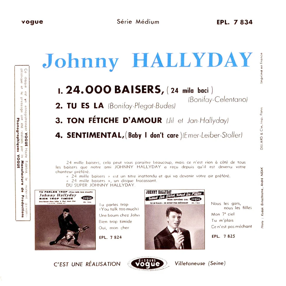 Johnny Hallyday - 24000 Baisers