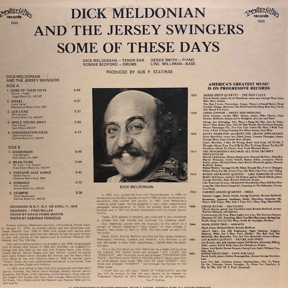 Dick Meldonian And The Jersey Swingers - Some Of These Days