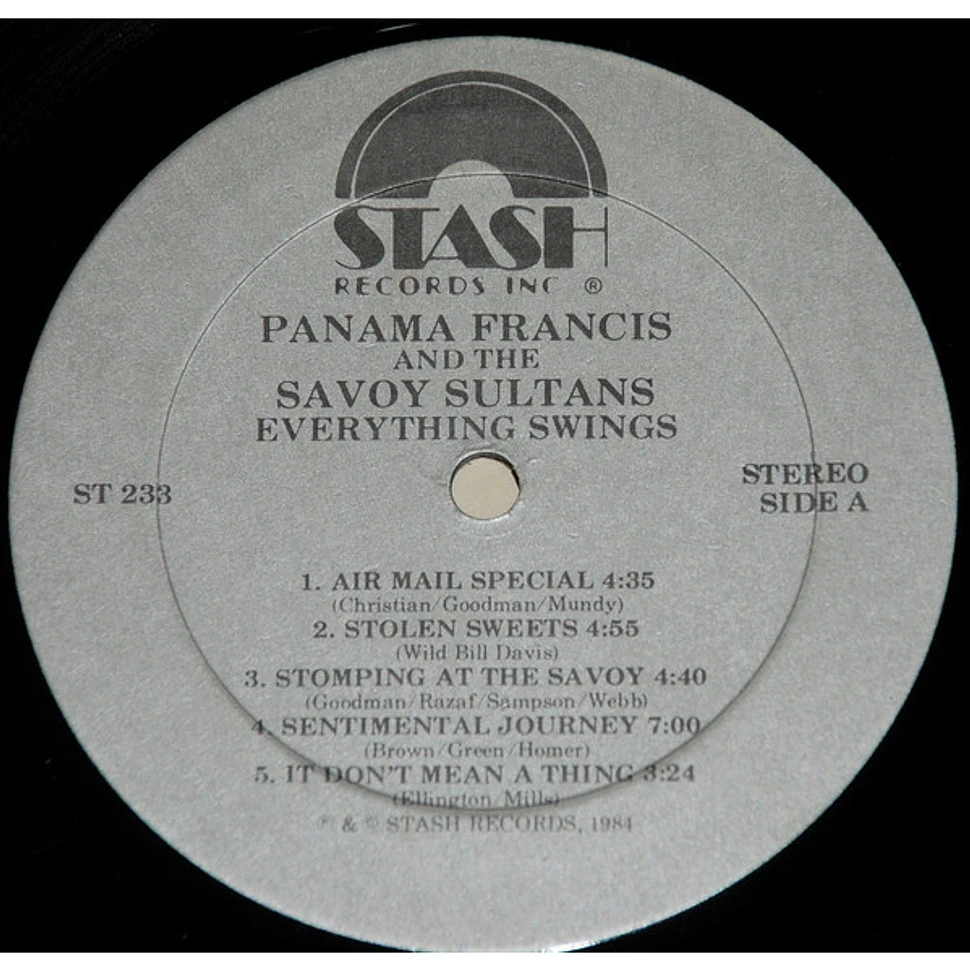 Panama Francis And The Savoy Sultans - Everything Swings