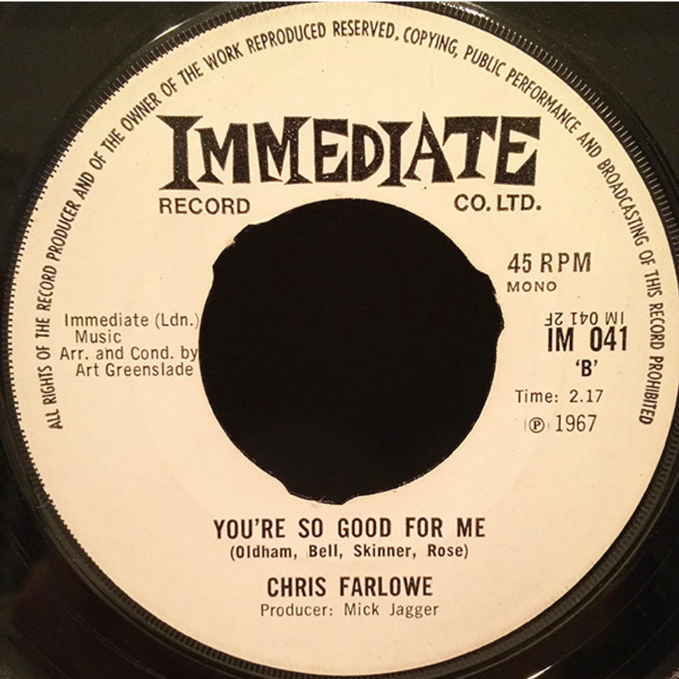 Chris Farlowe - My Way Of Giving