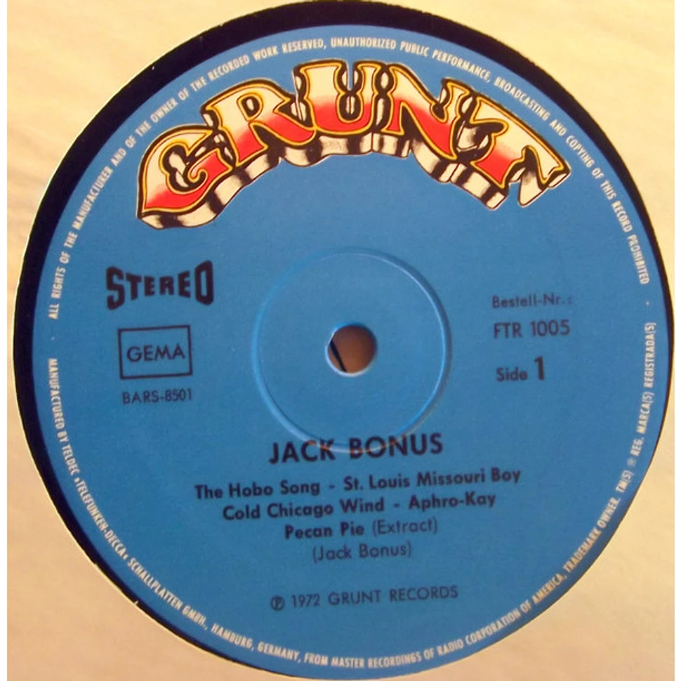 Jack Bonus - Jack Bonus