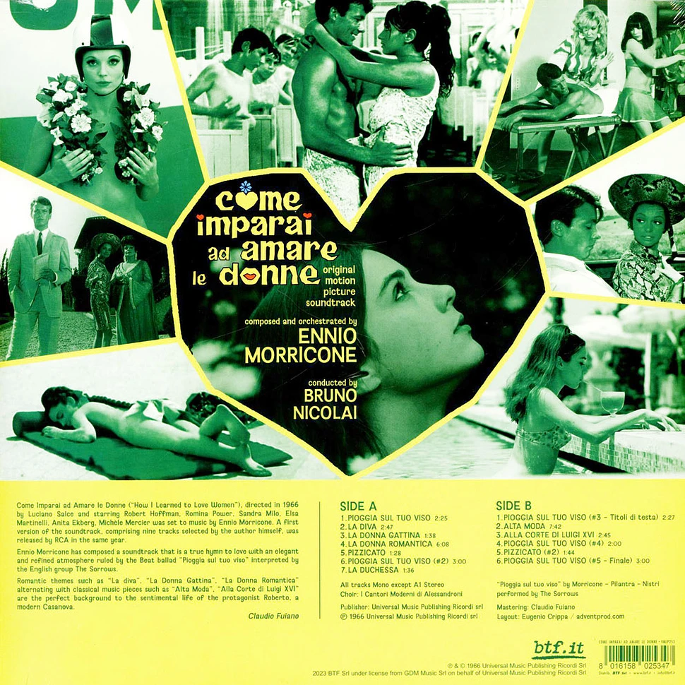 Ennio Morricone - OST Come Imparai Ad Amare Le Donne Clear Green Vinyl Record Store Day 2024 Edition