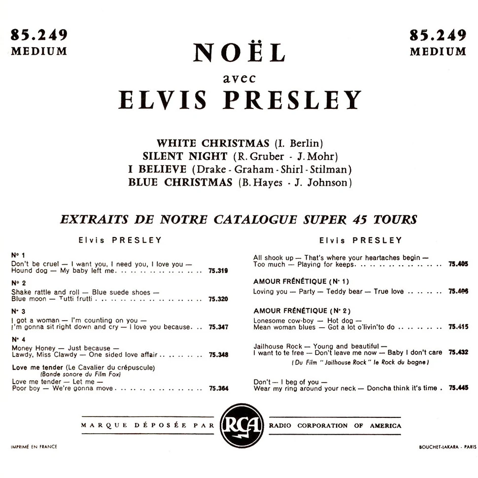 Elvis Presley - Noel Avec Elvis Red Translucent Vinyl Edition