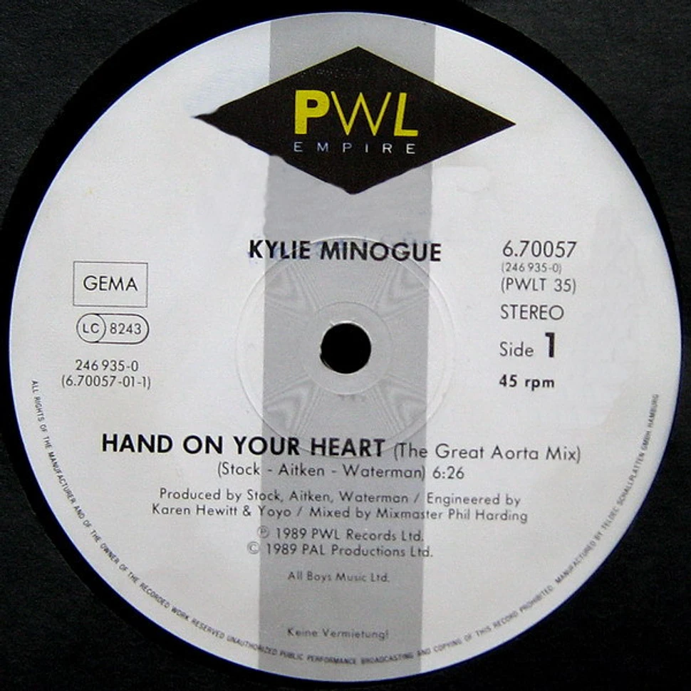 Kylie Minogue - Hand On Your Heart