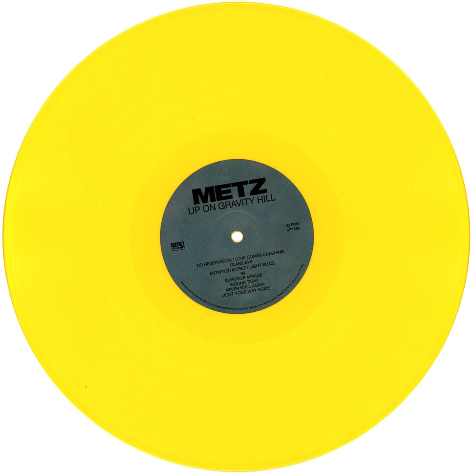 Metz - Up On Gravity Hill Yellow Vinyl Edition
