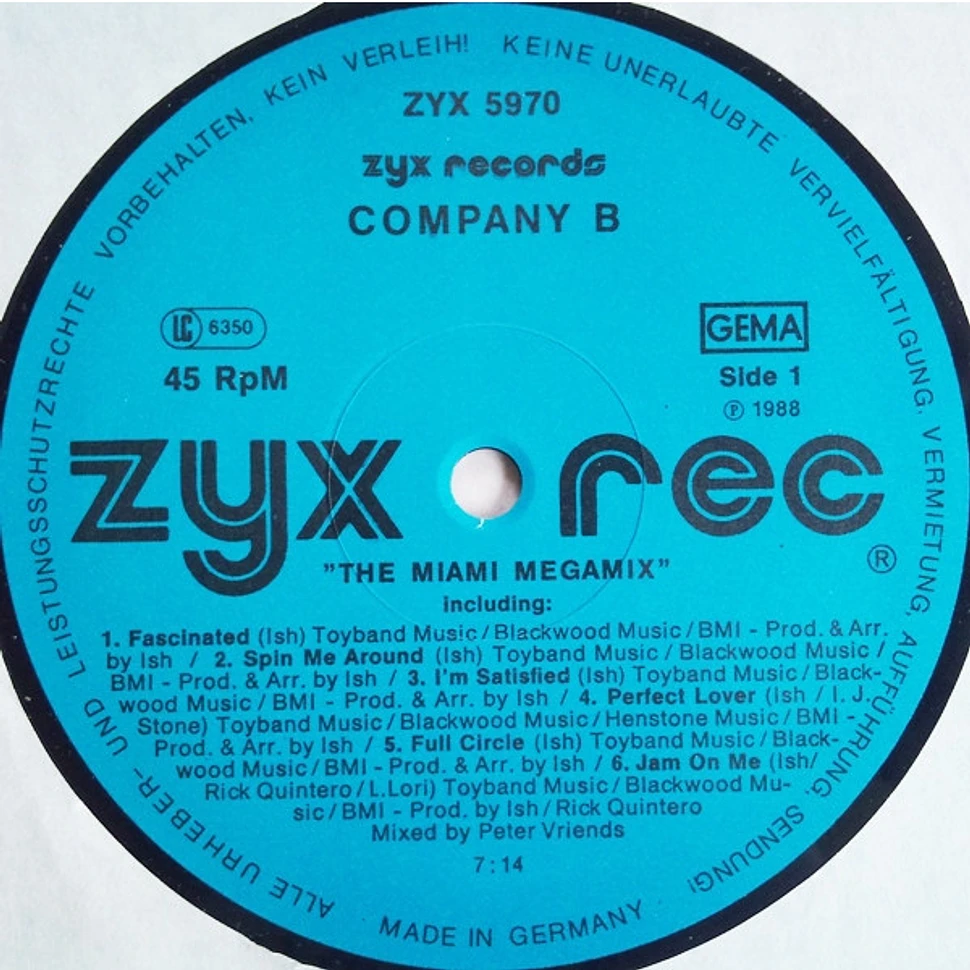 Company B - The Miami Megamix