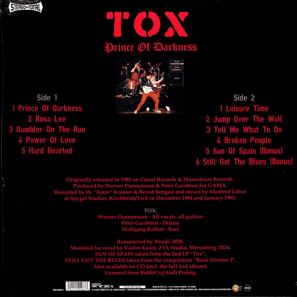 Tox - Prince Of Darkness 1985