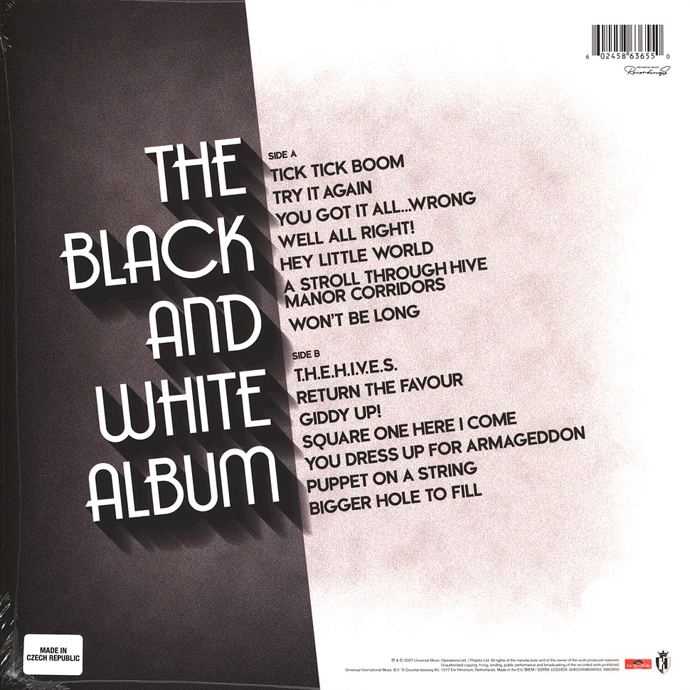 The Hives - Black And White Album Record Store Day 2024 Black & White Vinyl Edition