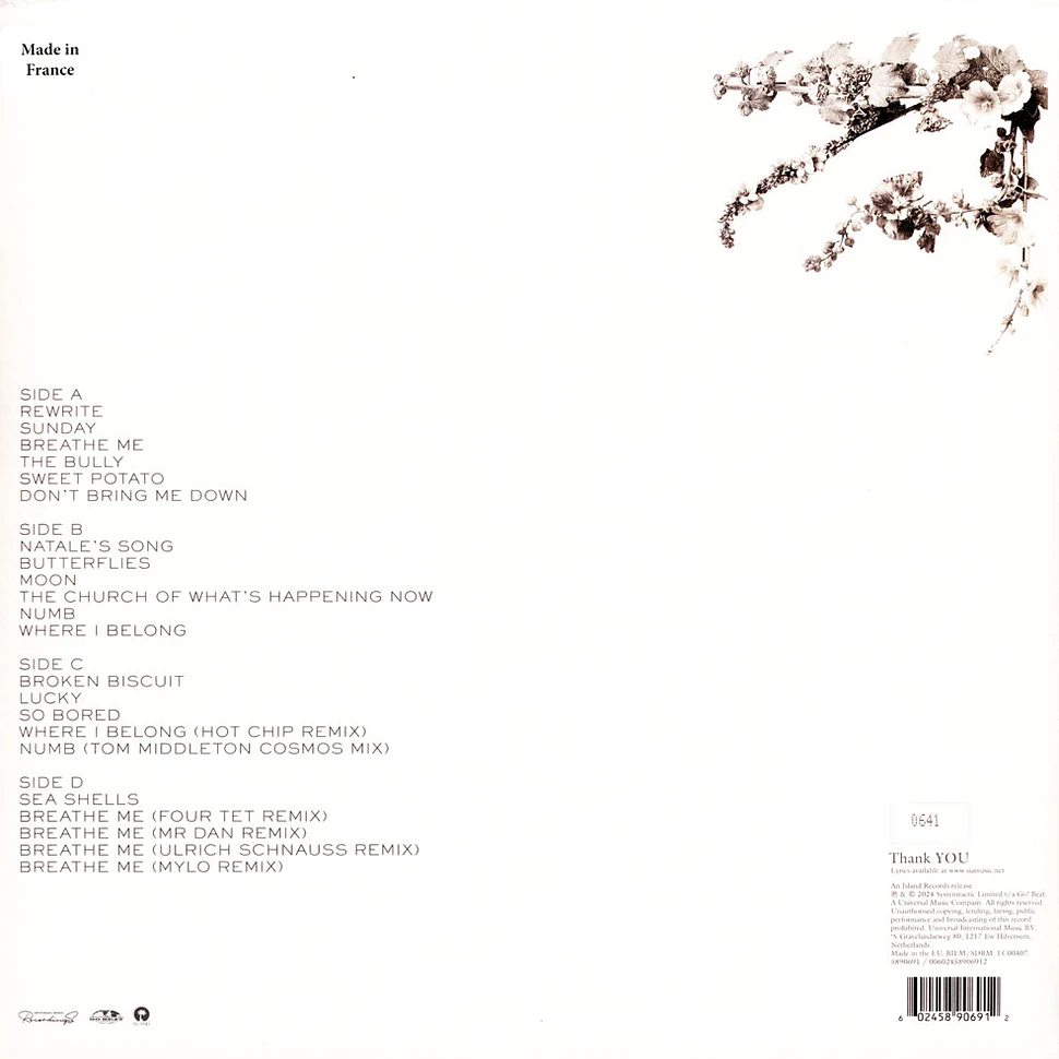 Sia - Colour The Small One Record Store Day 2024 White Vinyl Edition