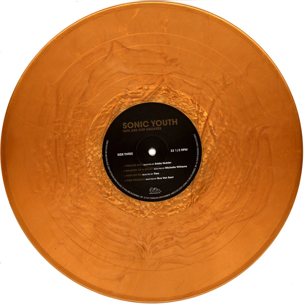 Sonic Youth - Hits Are For Squares Record Store Day 2024 Gold Nugget Jacket With Gold Foil Sticker Vinyl Edition