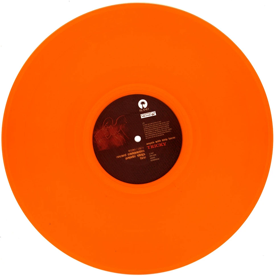 Tricky - Angels With Dirty Faces Orange Vinyl Record Store Day 2024 Edition