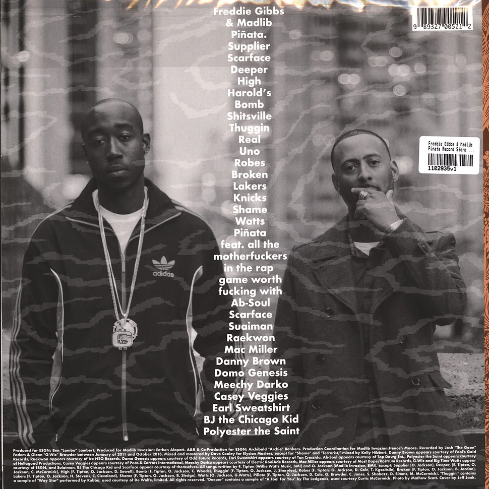 Freddie Gibbs & Madlib - Pinata Record Store Day 2024 10th Anniversary Green In Clear With Black & White Splatteredition