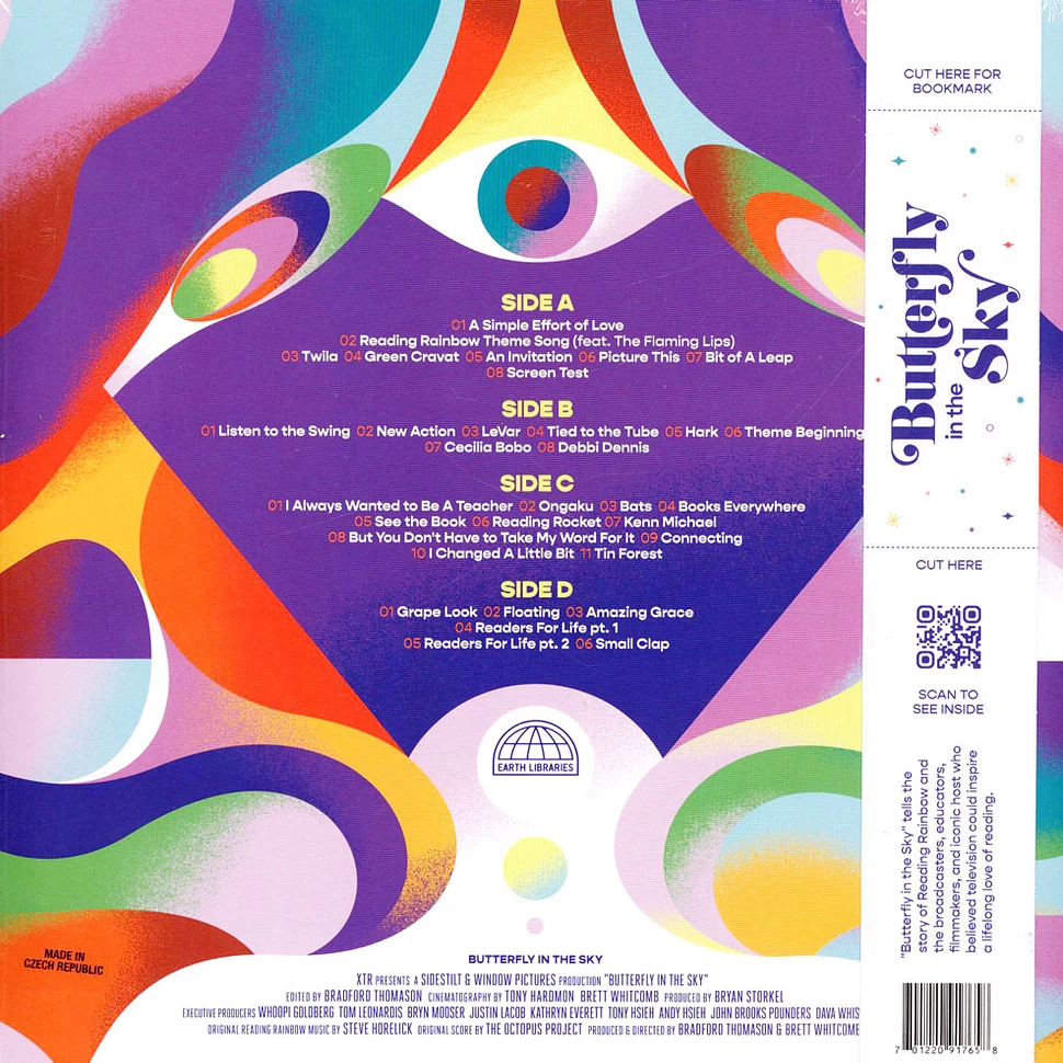 The Octopus Project & The Flaming Lips - Butterfly In The Sky Record Store Day 2024 Rainbow Colored Vinyl Edition