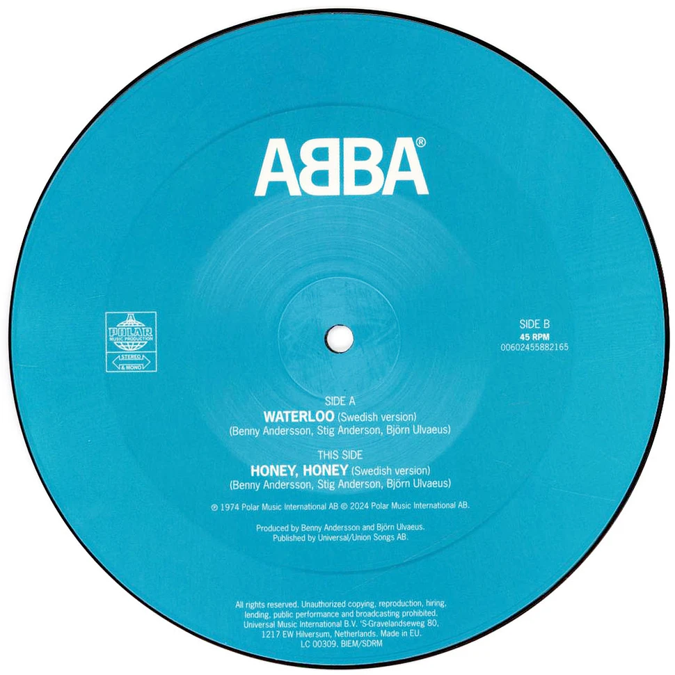 ABBA - Waterloo Limited Swedish Version Picture Disc Edition