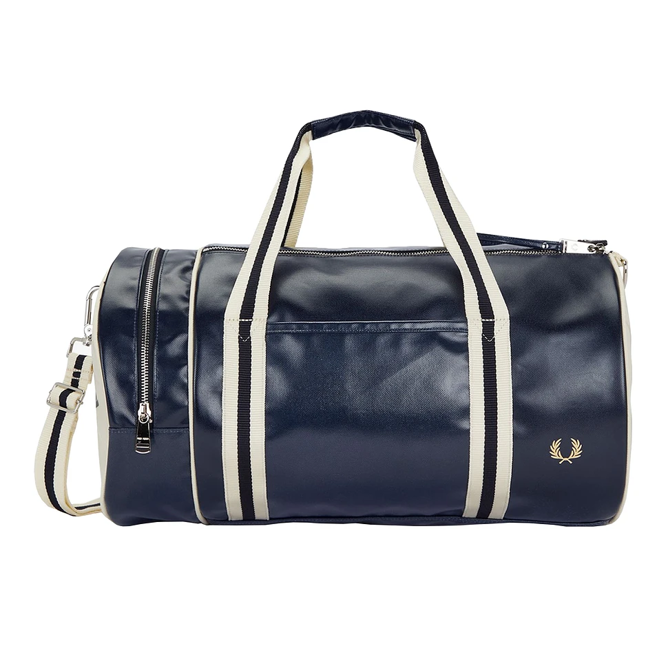 Fred Perry Classic Barrel Bag Navy Ecru Hhv