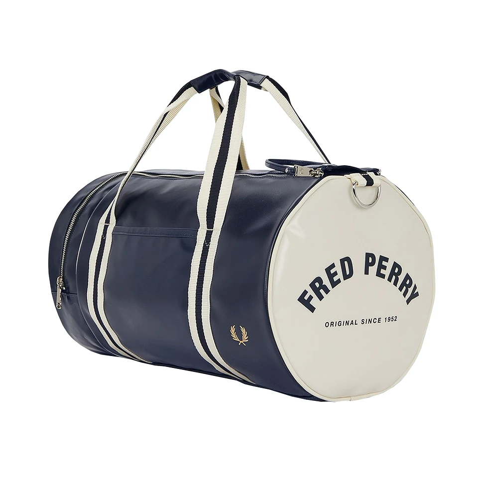 Fred Perry Classic Barrel Bag Navy Ecru HHV