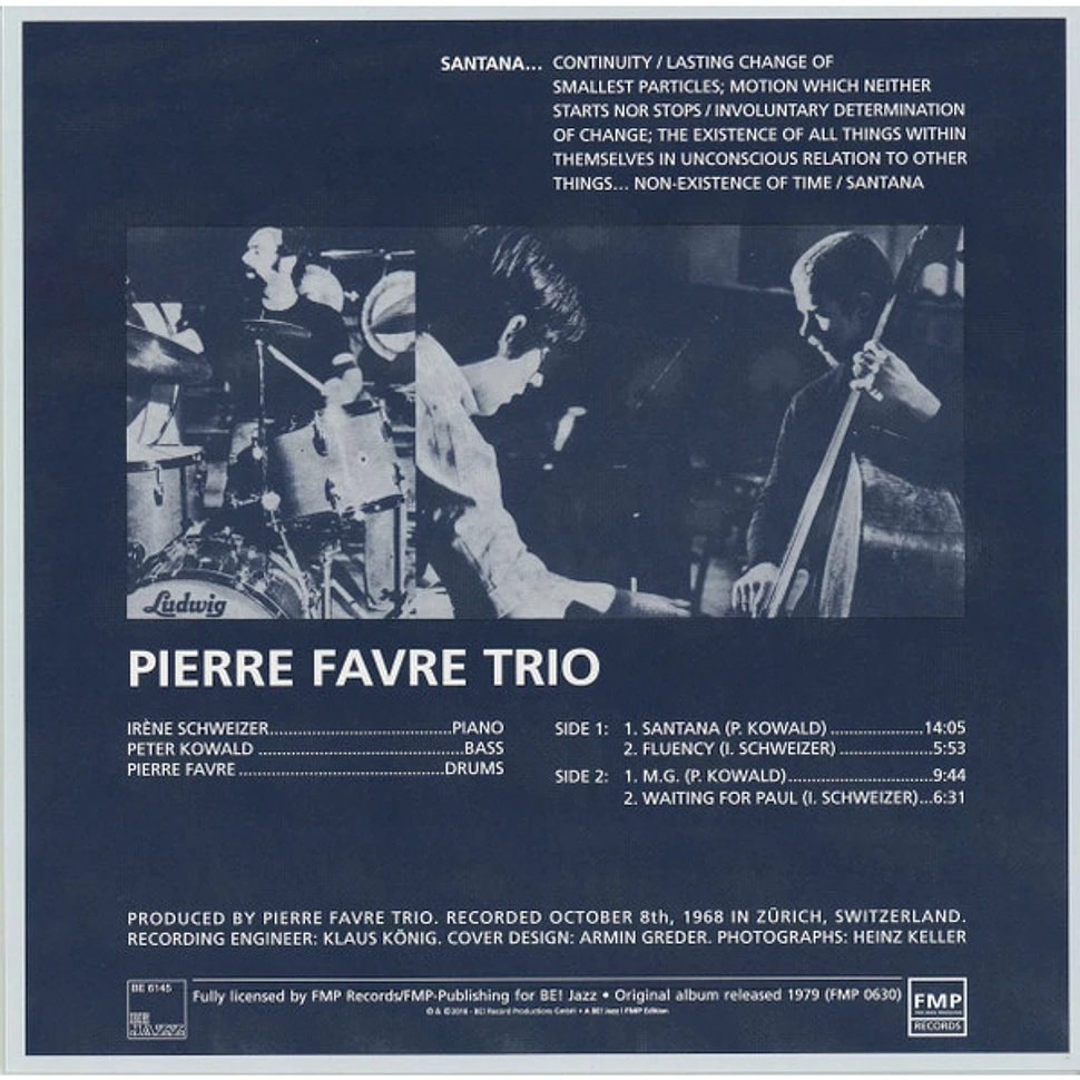 Pierre Favre Trio - Santana