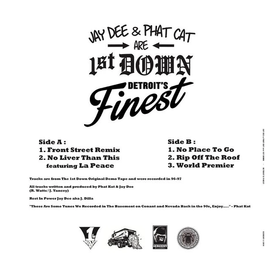 Jay Dee & Phat Kat Are 1st Down - Detroit's Finest