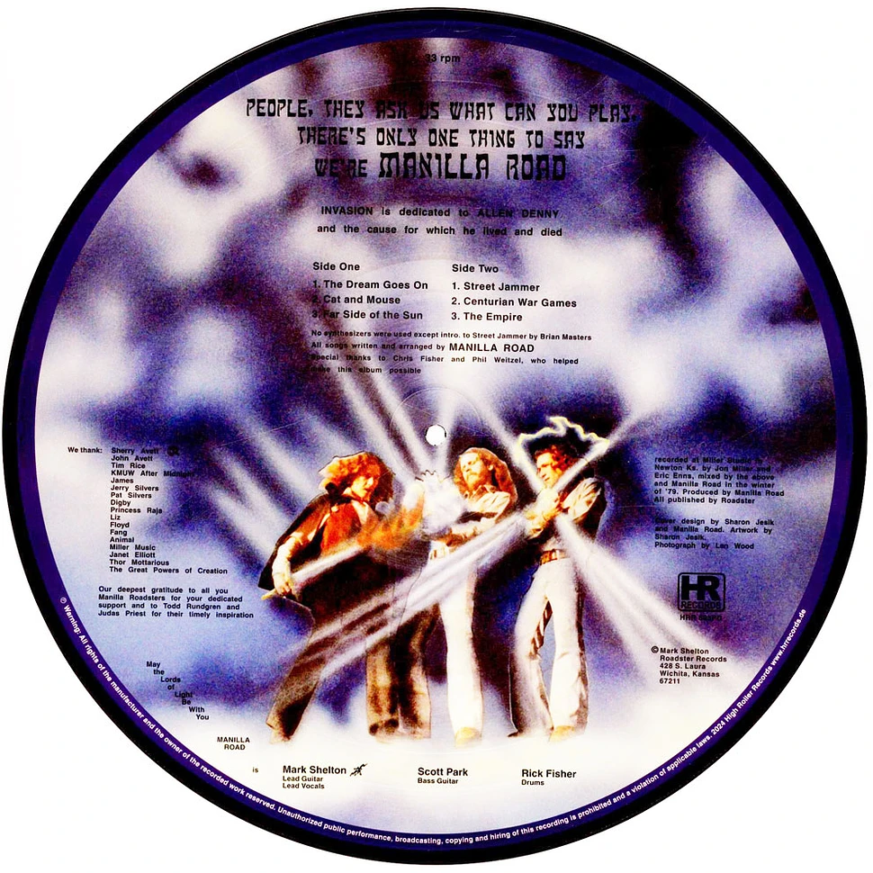 Manilla Road - Invasion Picture Disc Edition