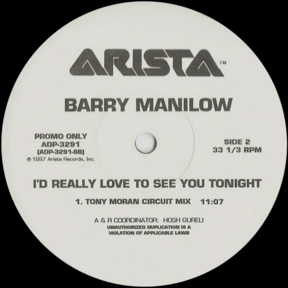 Barry Manilow - I'd Really Love To See You Tonight (Dance Mixes)