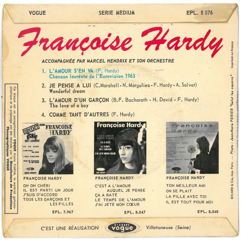 Francoise Hardy - L'amour S'en Va