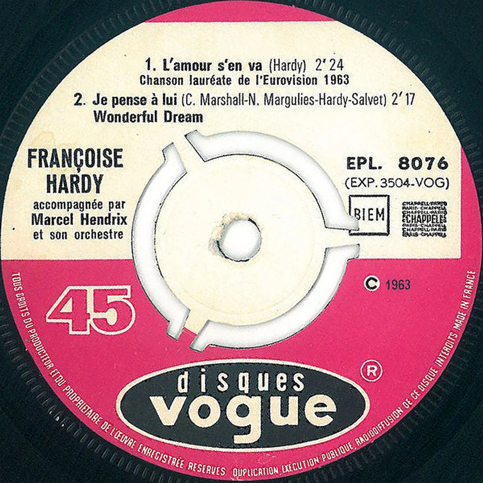 Francoise Hardy - L'amour S'en Va