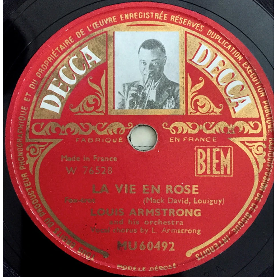 Louis Armstrong And His Orchestra - La Vie En Rose / C'Est Si Bon