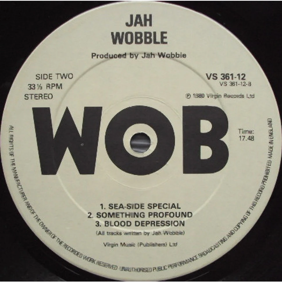 Jah Wobble - V.I.E.P. Featuring Blueberry Hill