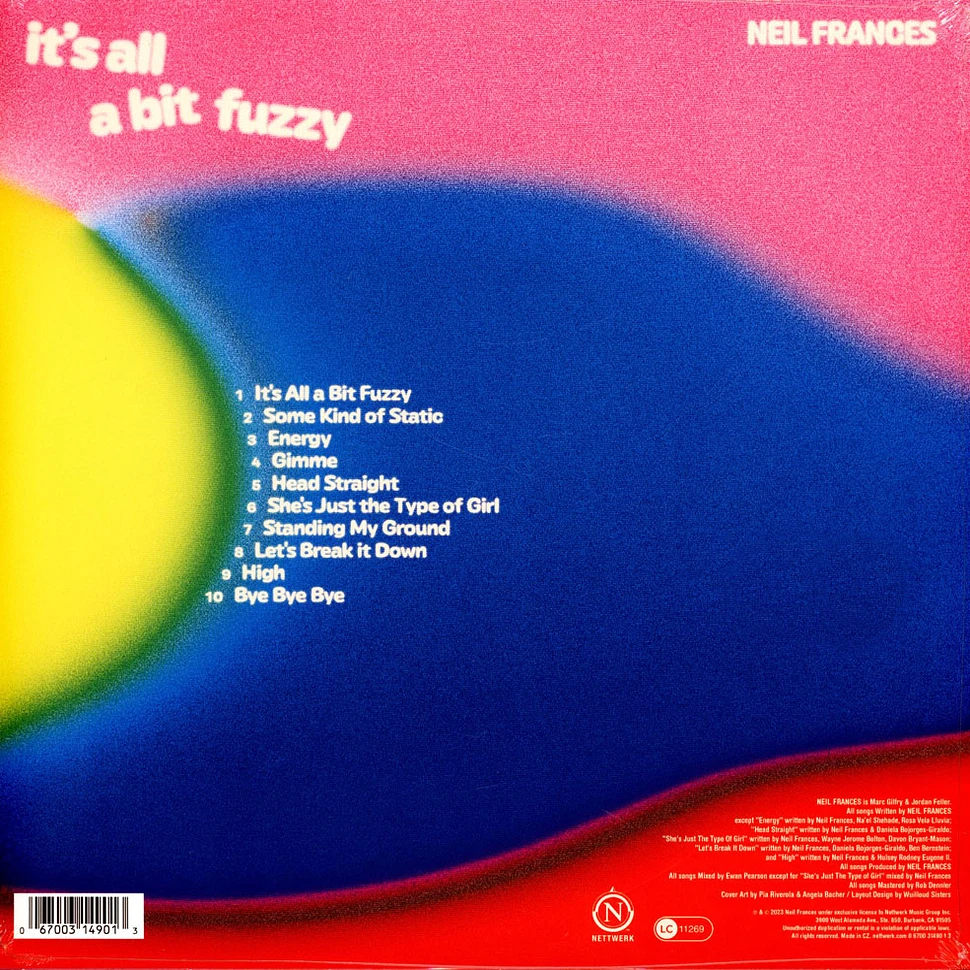 Neil Frances - It's All A Bit Fuzzy Clear Vinyl Edition