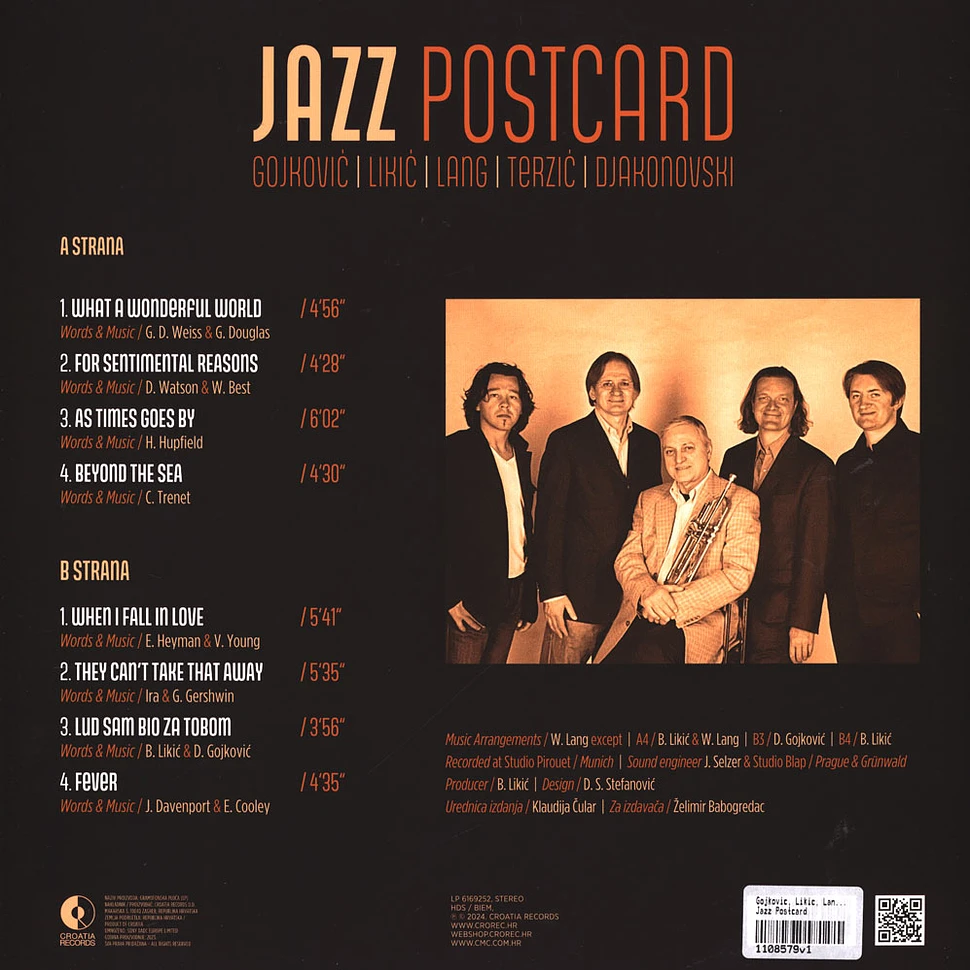 Gojkovic, Likic, Lang, Terzic, DJakonovski - Jazz Postcard