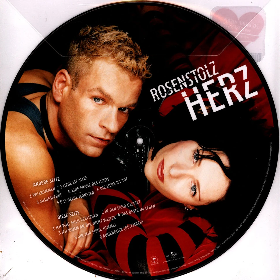 Rosenstolz - Herz Picture Vinyl Edition
