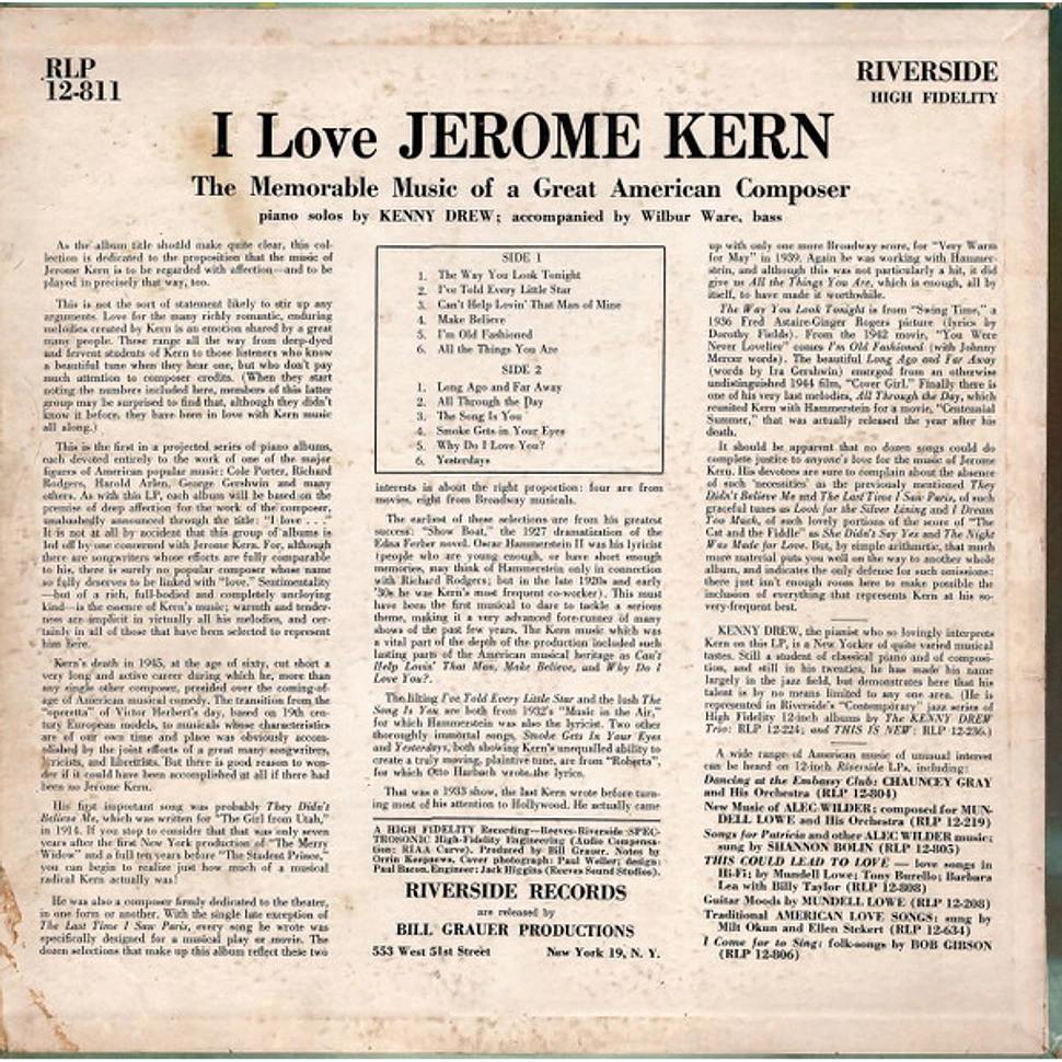 Kenny Drew - I Love Jerome Kern