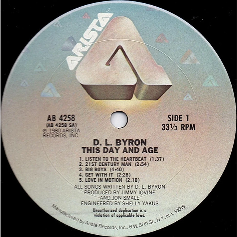 D.L. Byron - This Day And Age