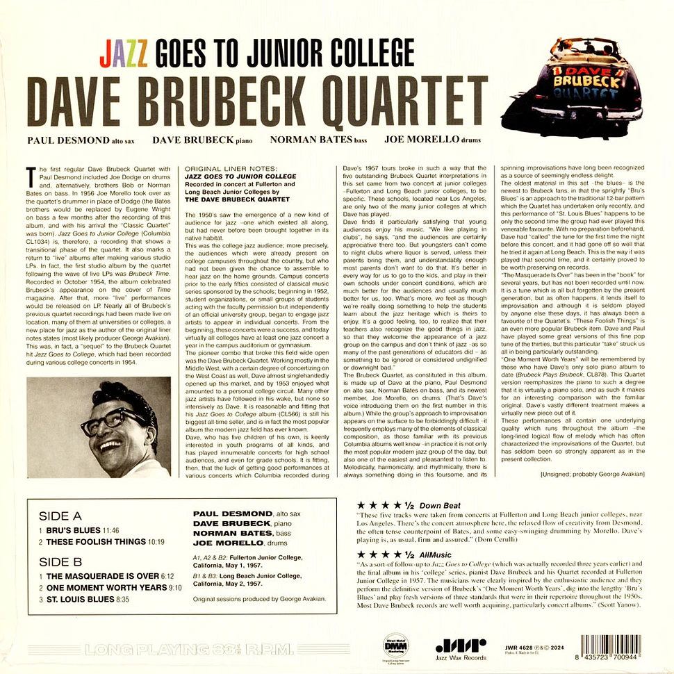 The Dave Brubeck Quartet - Jazz Goes To Junior College