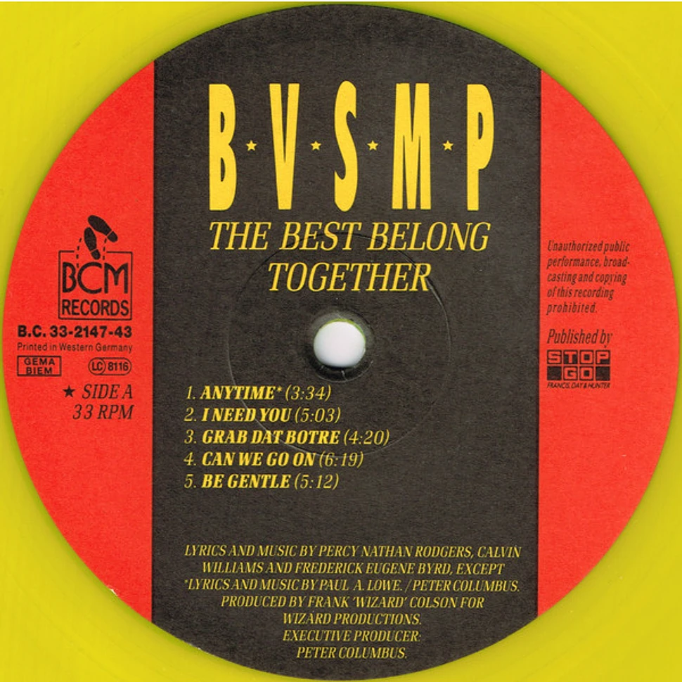 B.V.S.M.P. - The Best Belong Together