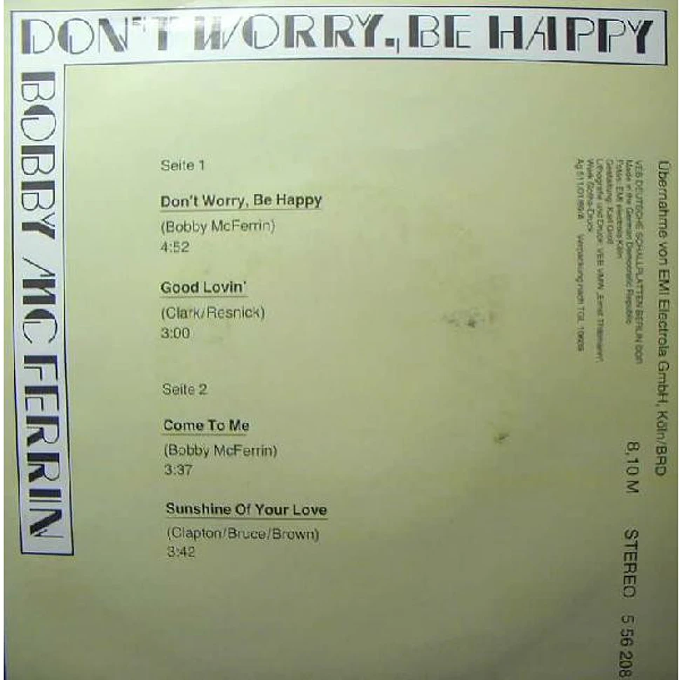 Bobby McFerrin - Don't Worry, Be Happy