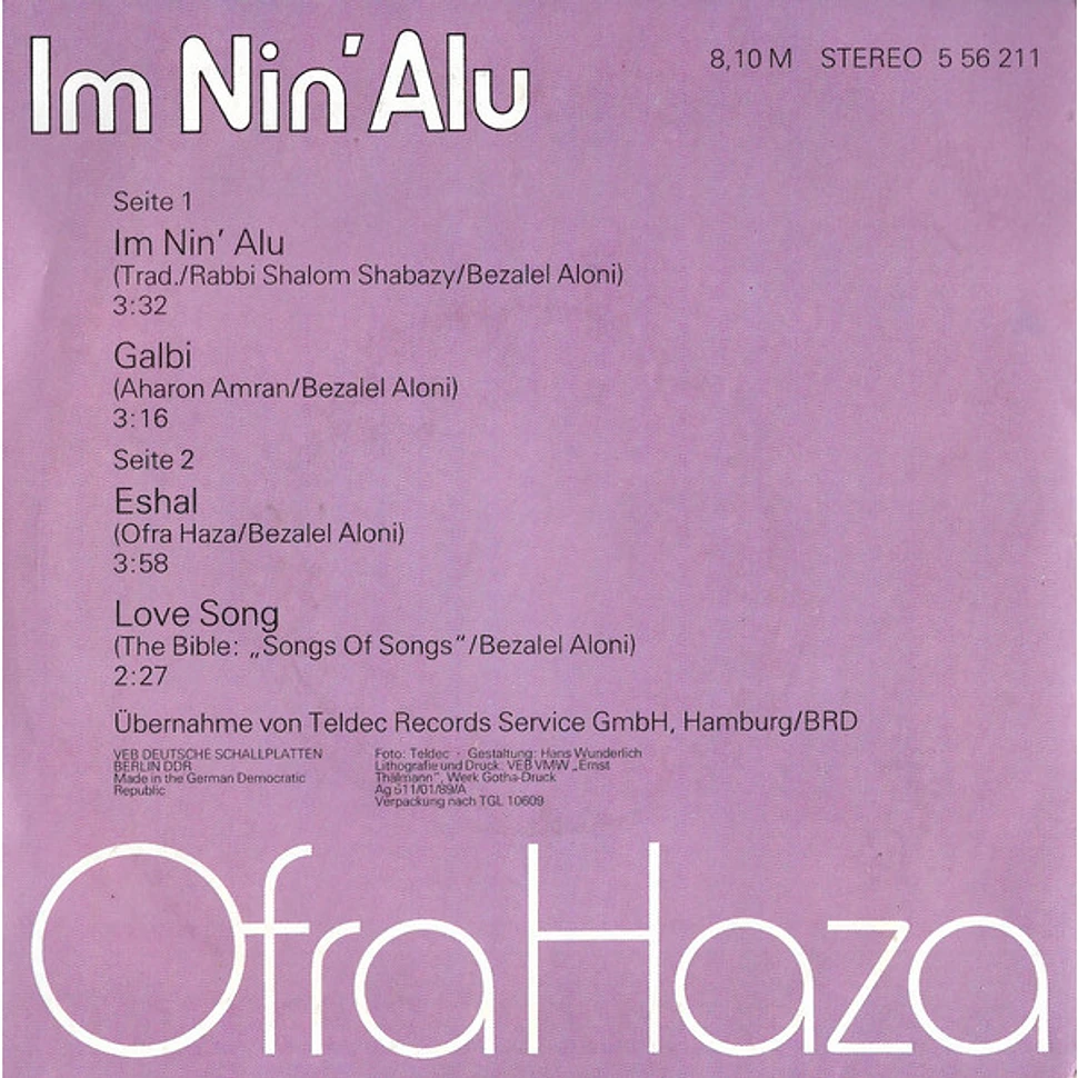 Ofra Haza - Im Nin' Alu