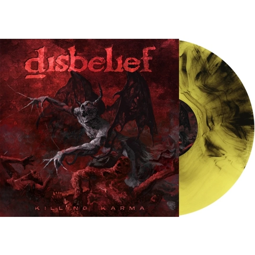 Disbelief - Killing Karma Fire Marbled Vinyl Edition