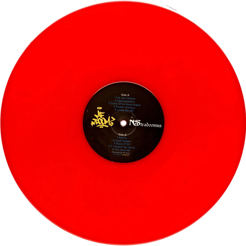 MF DOOM X Nas - Nastradoomus Volume 1 Red Vinyl Edition