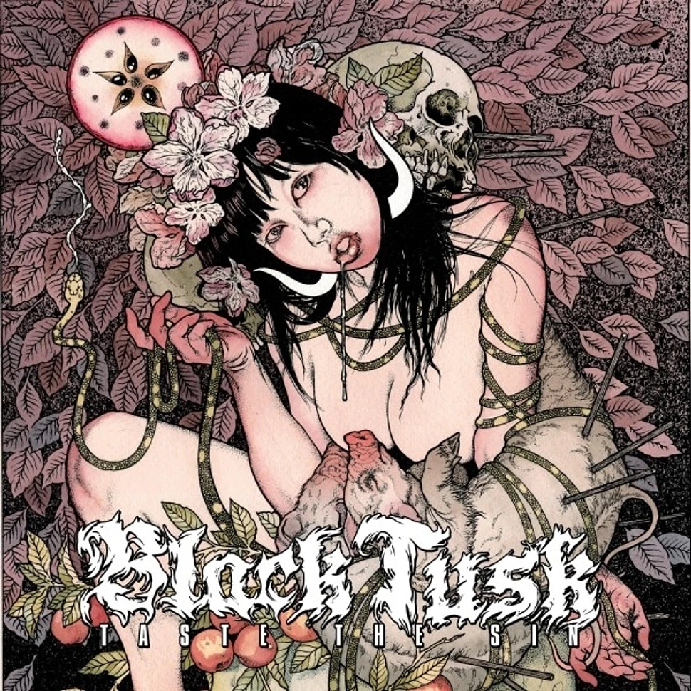 Black Tusk - Taste The Sin Baby Pink And Violet Merge With White Splatters Vinyl Edition