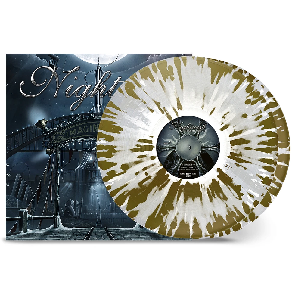 Nightwish - Imaginaerum Clear Gold White Splatter Vinyl Edition