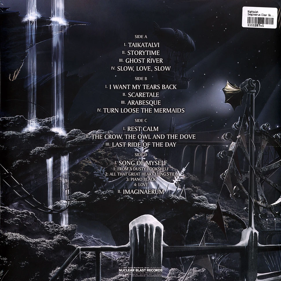 Nightwish - Imaginaerum Clear Gold White Splatter Vinyl Edition