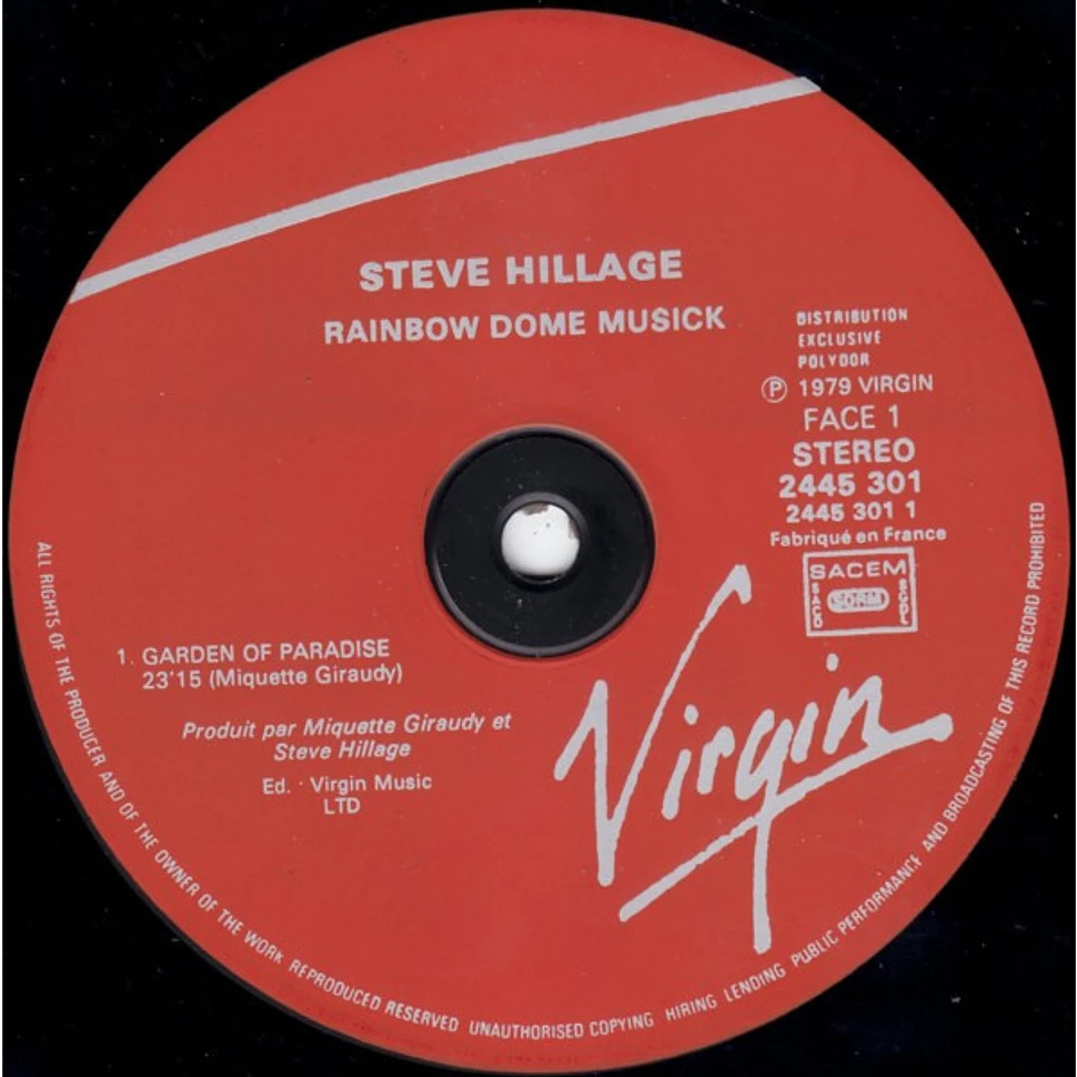 Steve Hillage - Rainbow Dome Musick