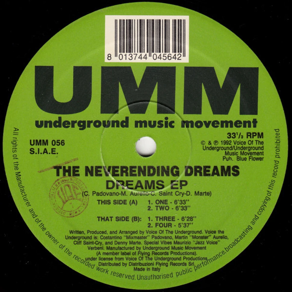 The Neverending Dreams - Dreams EP