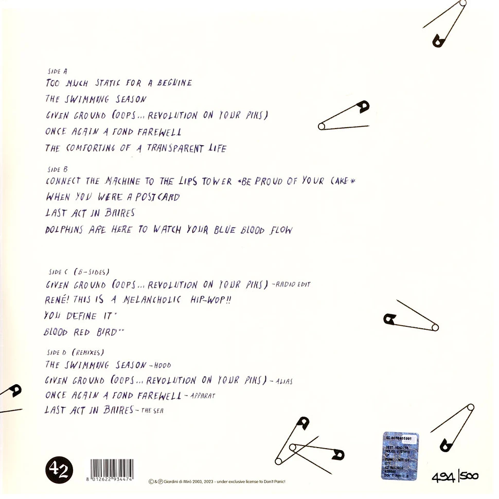Giardini Di Miro' - Punk Not Diet Blue Vinyl Edition