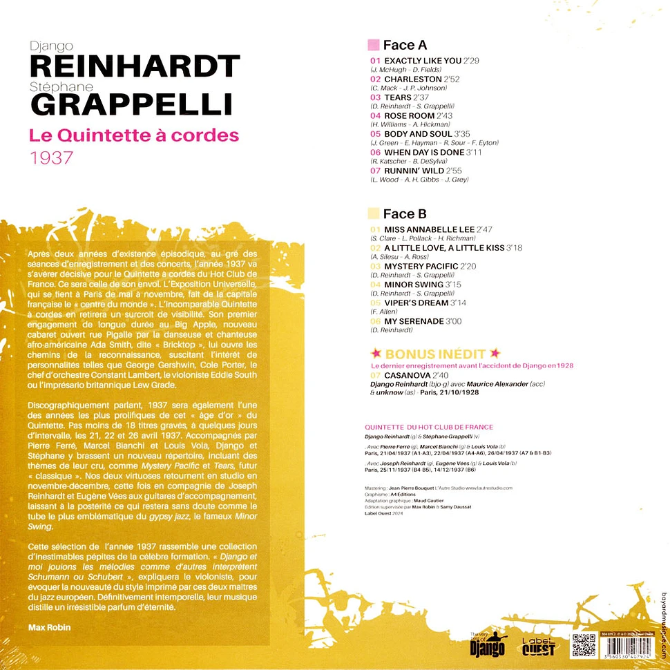 Django Reinhardt / Stephane Grappelli - Minor Swing Le Quintette A Cordes 1937