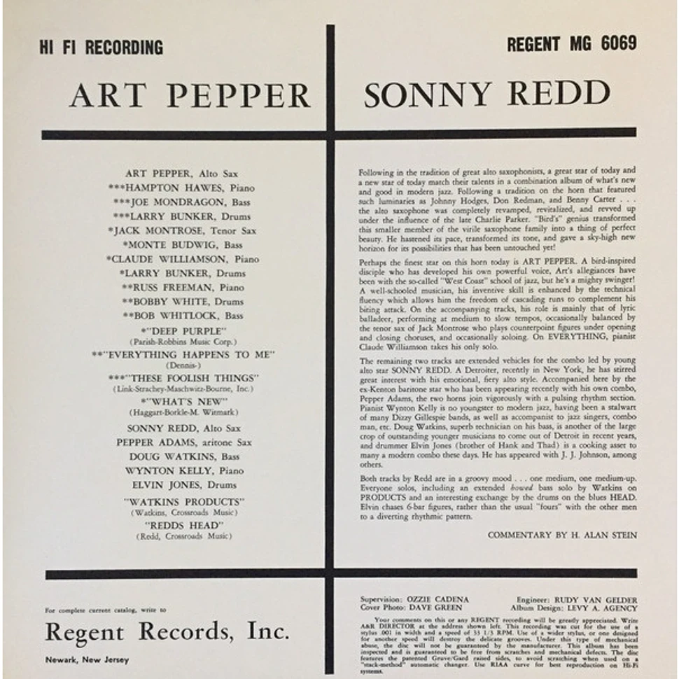 Art Pepper & Sonny Red - Art Pepper & Sonny Redd