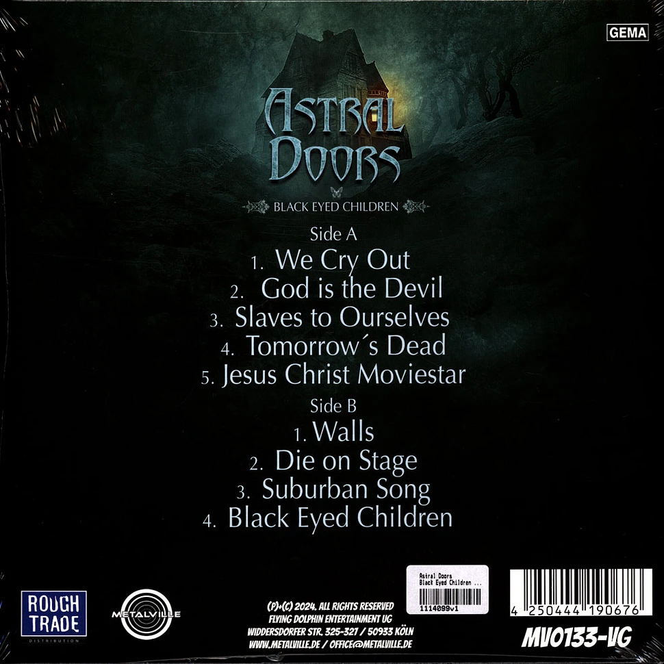 Astral Doors - Black Eyed Children Transparent Petrol Vinyl Edition